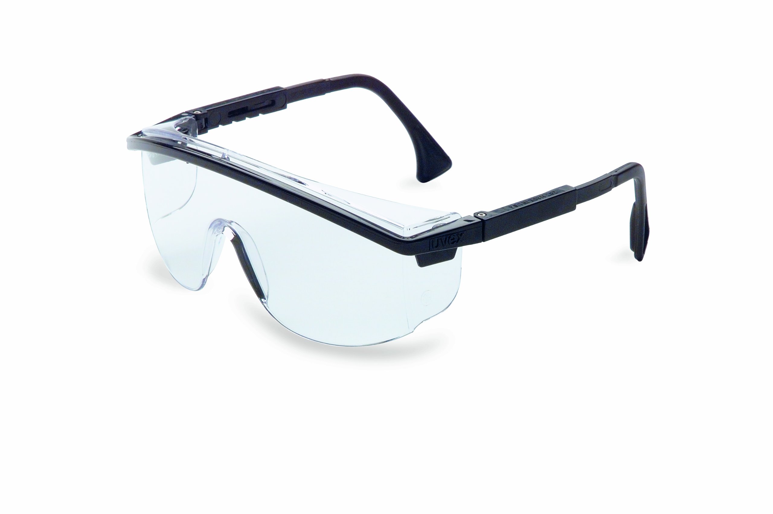 UVEX by Honeywell Astrospec 3000 with Duoflex temples S1359, Black/Clear