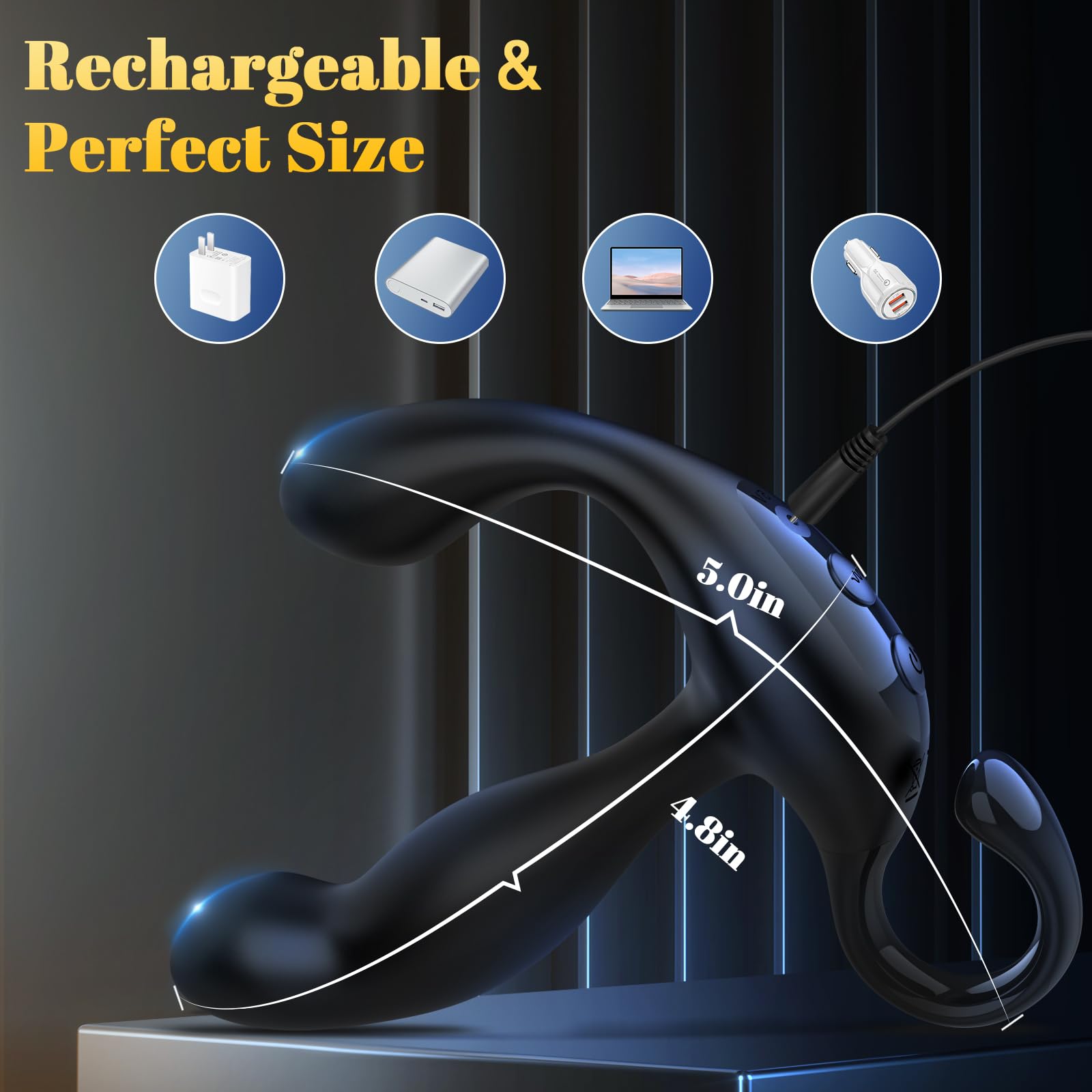 wave-motion vibrating prostate massager Coconut Oil Lube