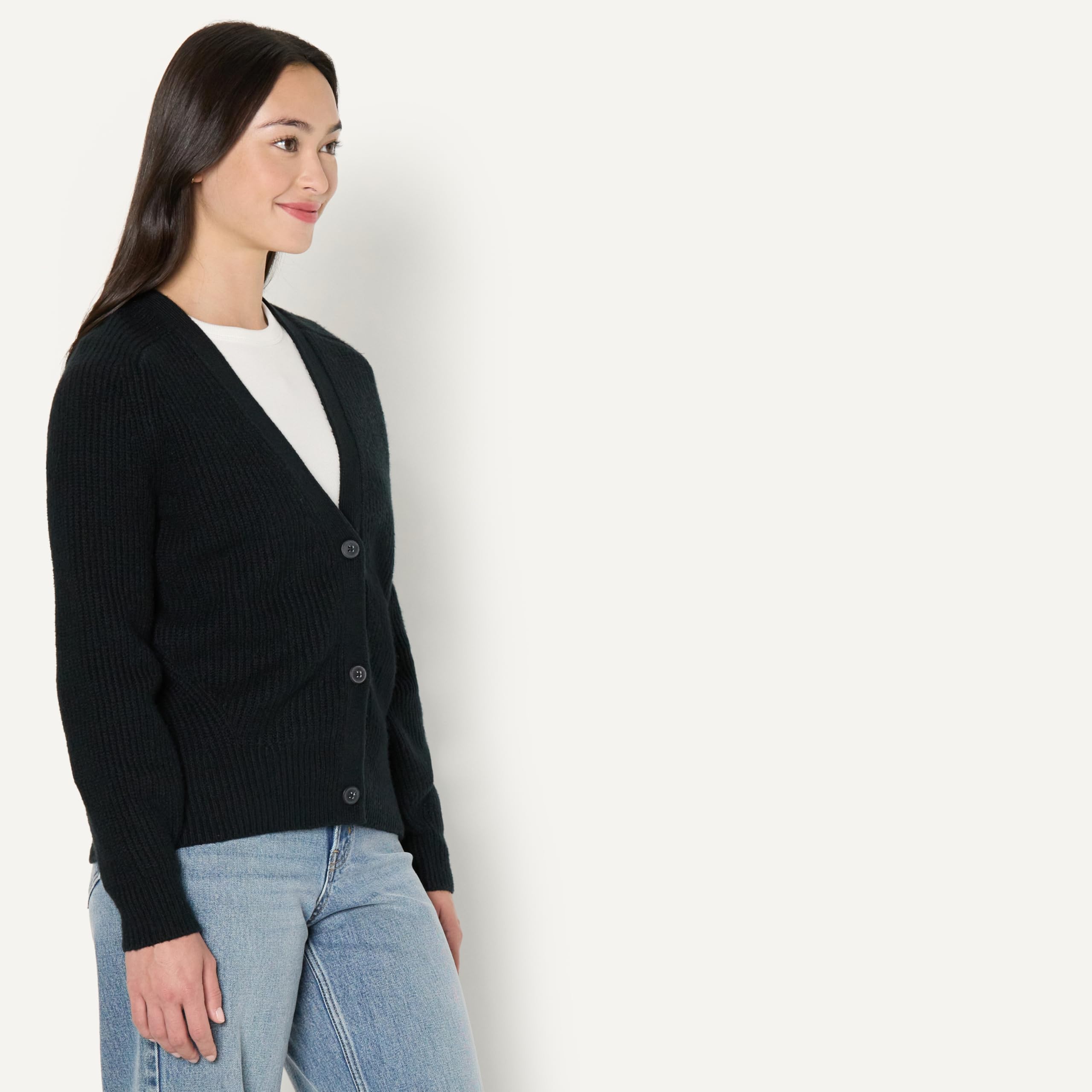 Amazon Essentials Femme Cardigan Côtelé Doux Au Toucher