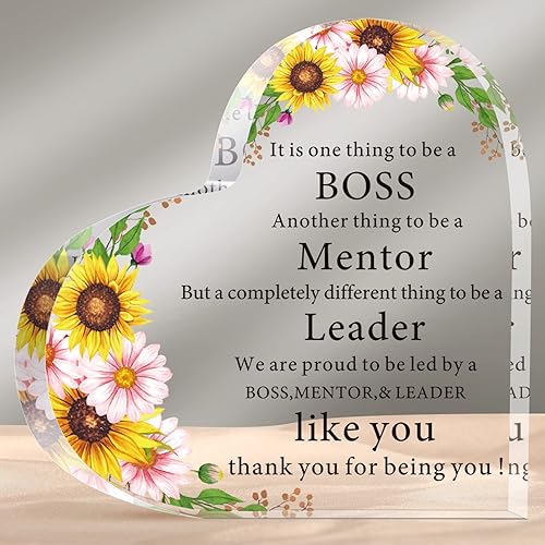 Miniatura 7 de Regalos de jefa para mujer, decoración de escritorio de oficina, citas inspiradoras, regalos de cumpleaños para jefe, recuerdo de agradecimiento y