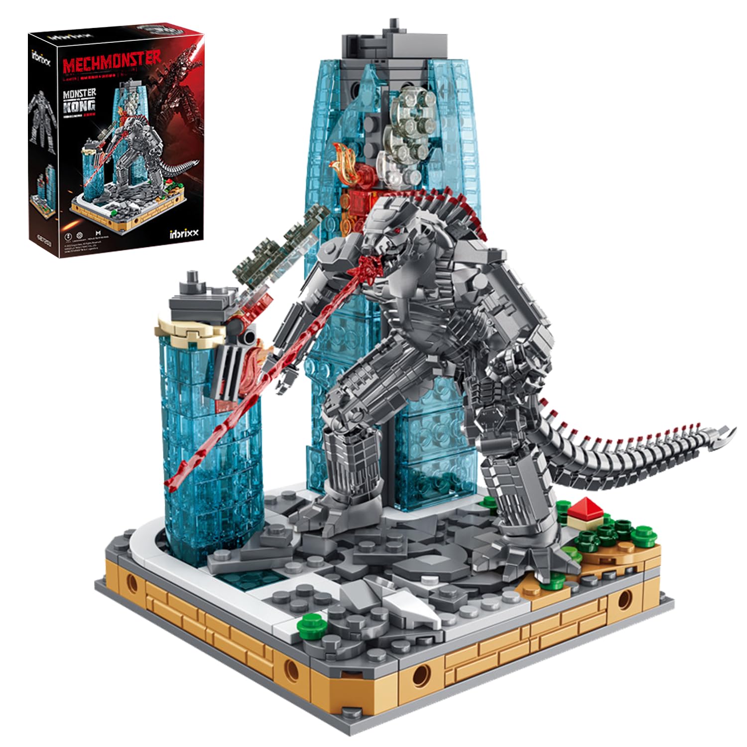 Monster Action Figure with Heat Ray, The New Empire Building Set Gifts for Adults and Kids -375PCS