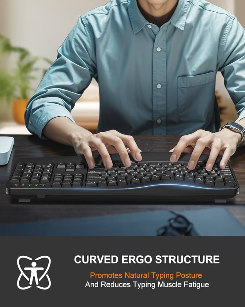 mgilejorge　4点 シルヴィア、jie2点、lowbeatNo,9 Amazon.com: EDJO Ergonomic Wireless Keyboard for Large Hands