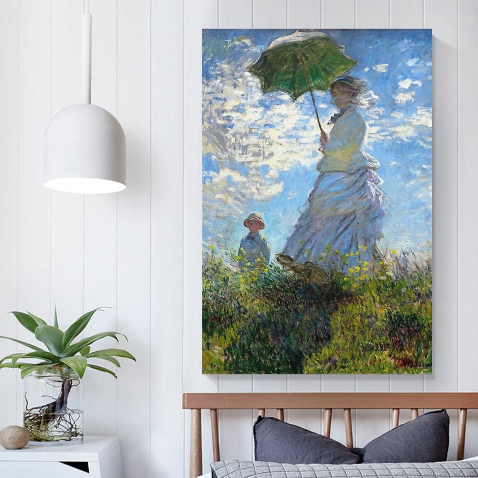 Amazon.co.jp: クロード・モネ「日傘をさす女」の絵画 インテリア