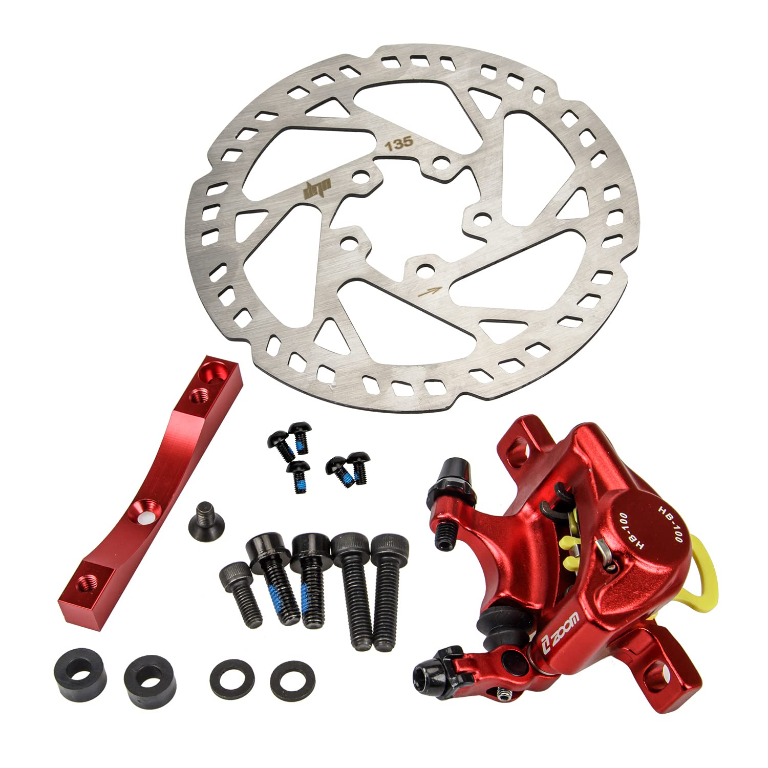Kit 135 mm disco freno + freno idraulico per Xiaomi Pro Pro2 pastiglie dei freni pinza idraulica accessori monopattino, ricambio scooter elettrico