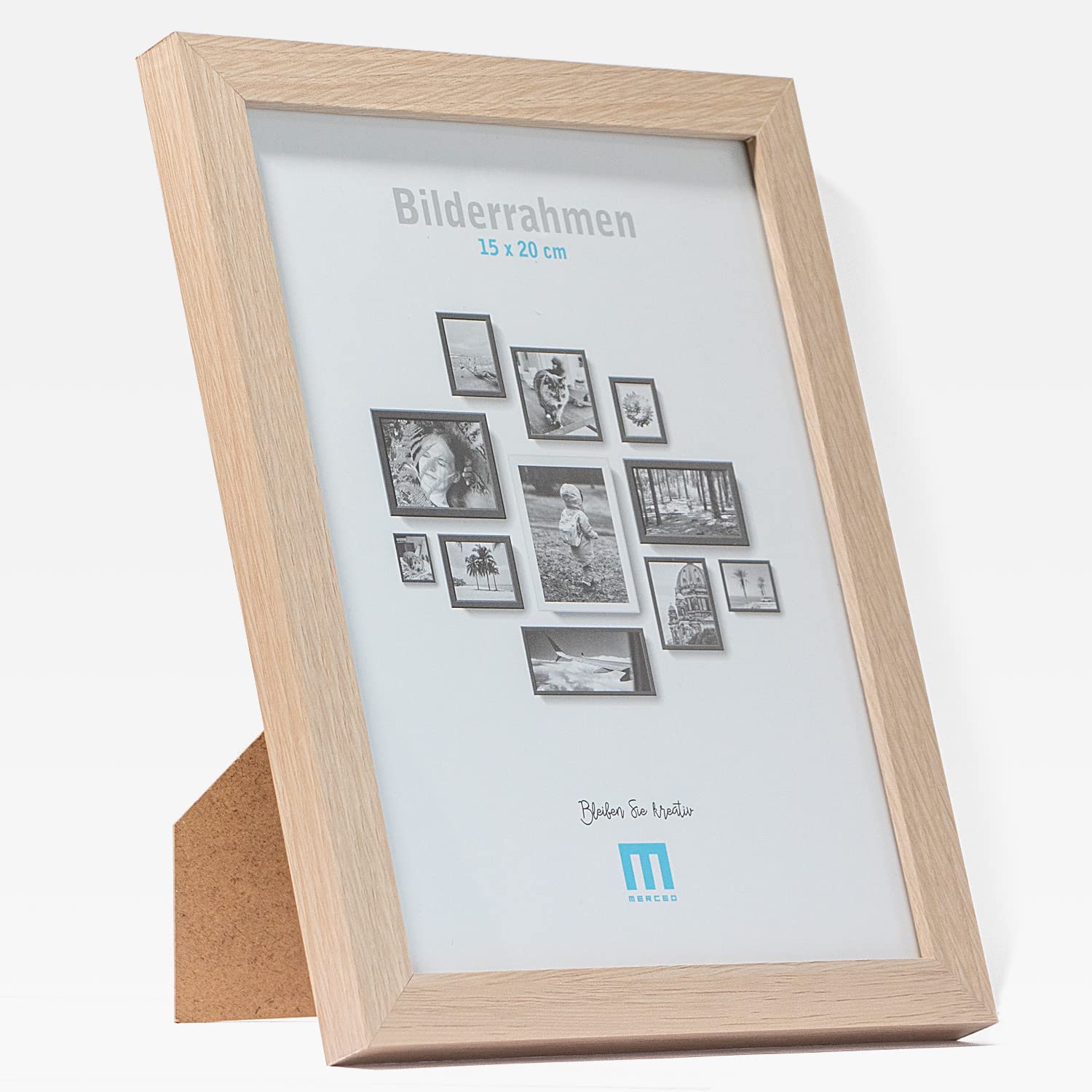 14 tlg. Foto Bilderrahmen-Set in Naturoptik in verschiedenen, unterschiedlichen Größen. Für Fotowände & Bilderwände mit Naturoptik Bilderrahmen, Hochformat & Querformat geeignet. Von 10x15 bis 30x40cm