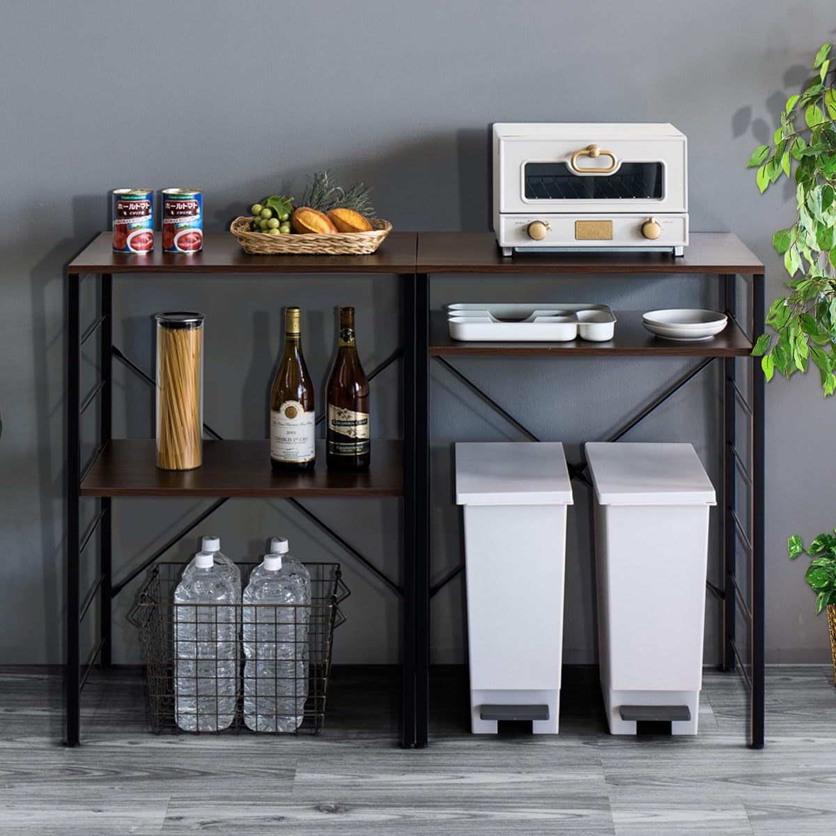 極美品】ストーン調 カップボード 120cm セラミック天板 カップ