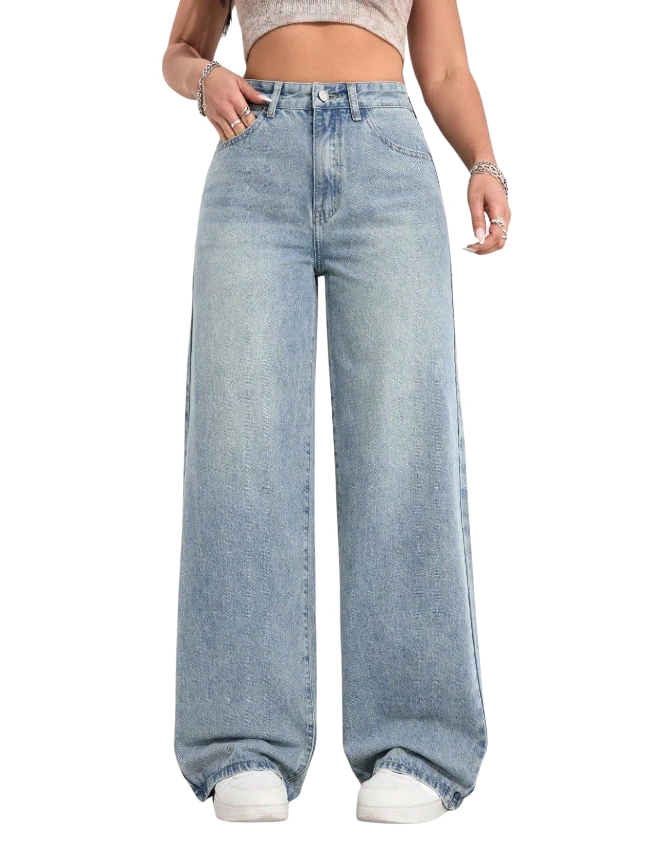 Women's Flare Fit Mid Rise Pants