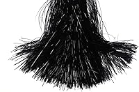 Vista 4 de YYCRAFT Icicles Tinsel 3000 Strand, Negro