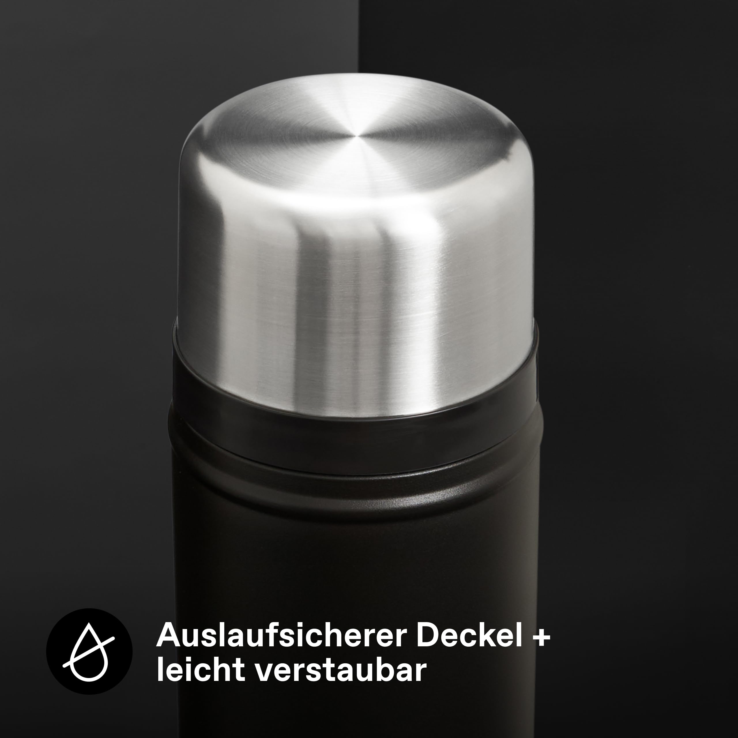 Stanley Classic Legendary Thermobehälter für Essen - Hält 15 Stunden Heiß oder 18 Stunden Kalt - Edelstahl Warmhaltebehälter Essen - BPA-Frei - Spülmaschinenfest - Black 2.0 0.7 L – Bild 5
