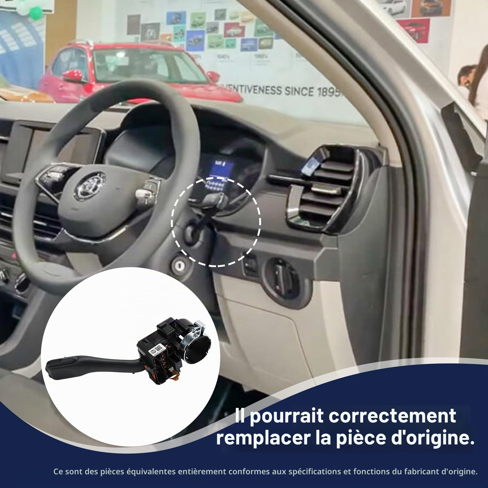 Câble de Commande D'interrupteur Clignotant pour Régulateur de Vitesse pour compatible avec Golf 4 Bo-ra Galaxy Pa-ssat B5.5 Shar-an 7M New Beetle Alhambra Superb,1J1970011F