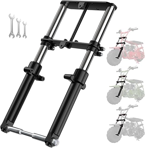 Kit de Suspensión FRP Minibike - Horquilla Frontal para Mini Bicicleta, Compatible con Monster Mega Moto MMB80 MMB105 80cc 105cc Motovox MBX10 MBX11