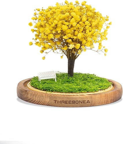 Miniatura 9 de Árbol de la vida. Flor preservada hecha a mano. Flor eterna. Flor ecuatoriana inmortalizada (amarillo)