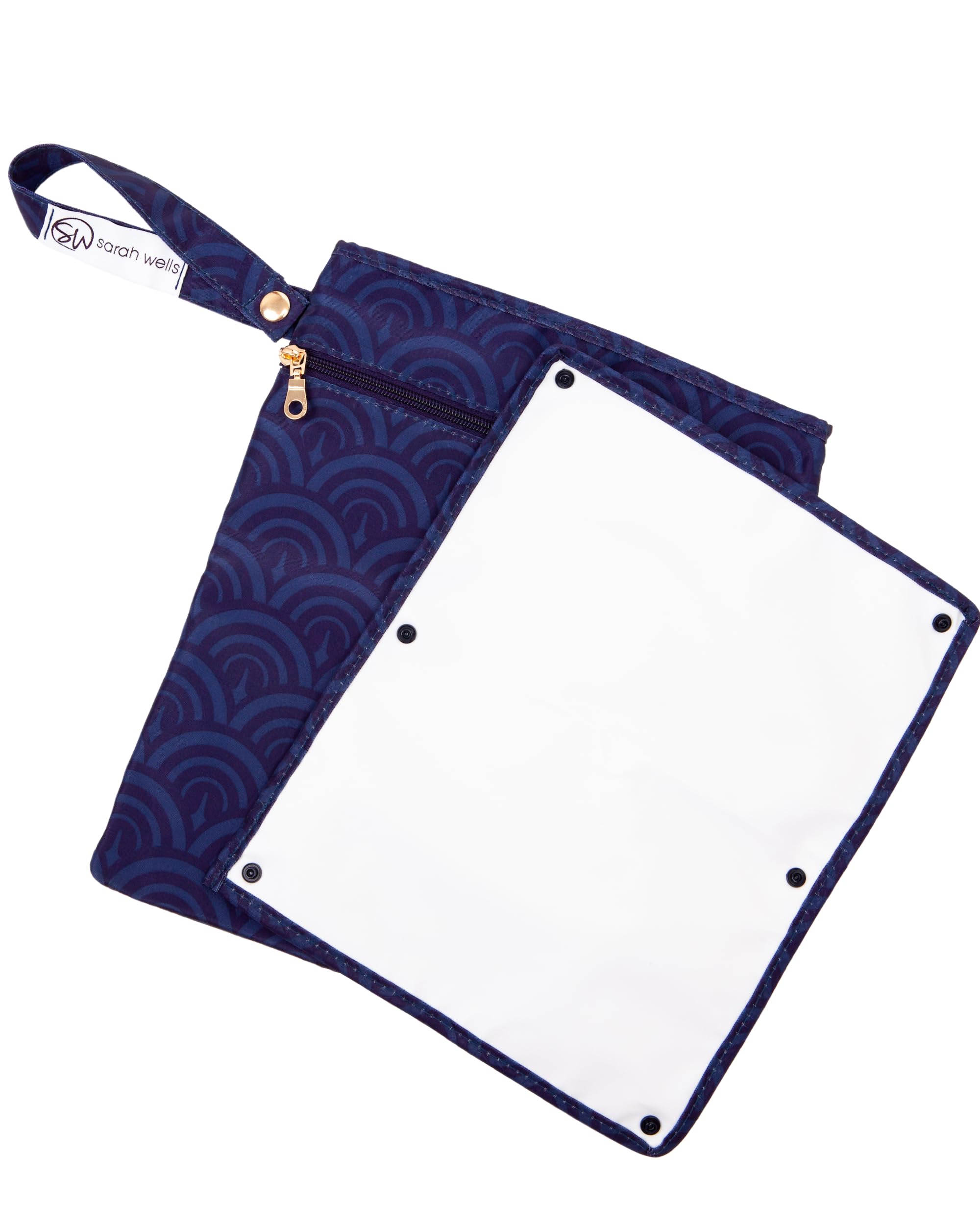 Sarah Wells Pumparoo Wet Dry Bag for Breast Pump Parts – Compact Organizer with Waterproof Pocket, Staging Mat & Fridge Hack – Machine Washable