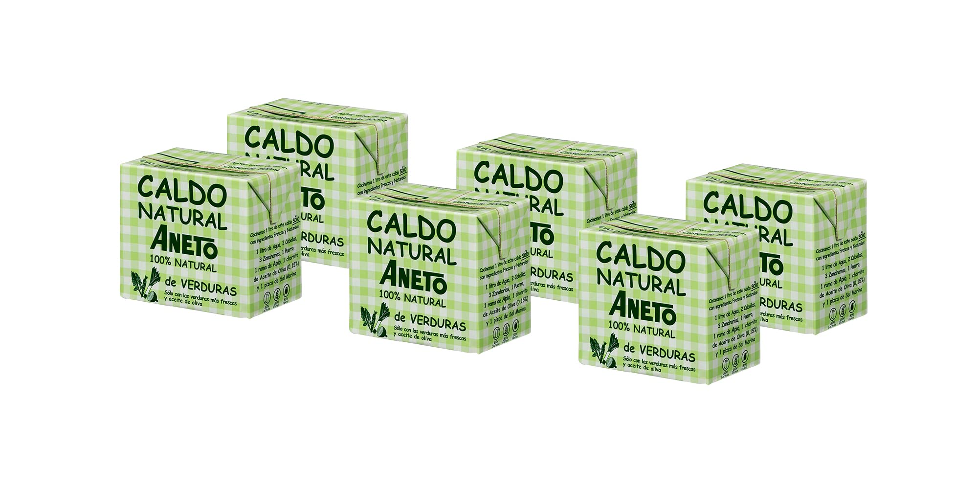 Aneto Caldo de Verduras 0,5 litros Pack 6