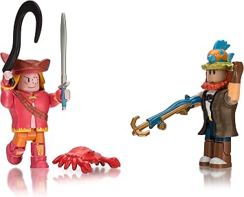 Roblox Celebrity Collection - Bootleg Buccaneers Fisherman Joe + Bittersweet Ruby Wake Two Figure Bundle [Includes 2 Exclusive Virtual Items]