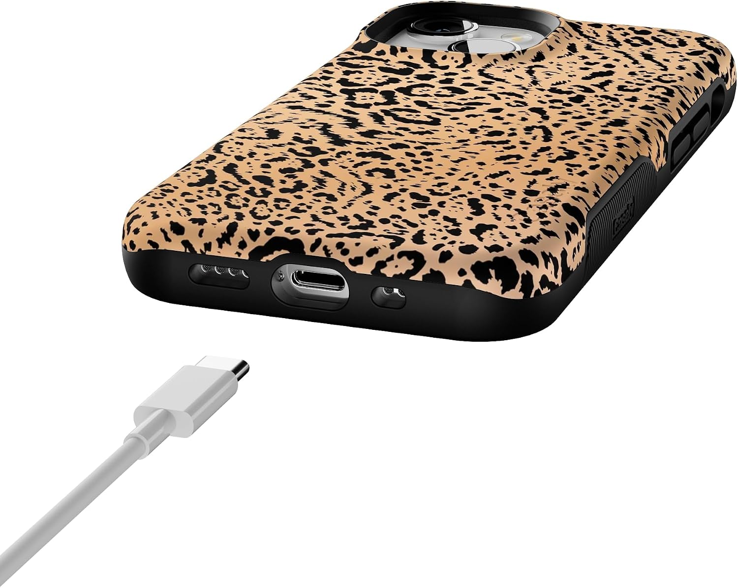 Casely iPhone 13 Mini Case | Born to Be Wild | Jaguar Print | Bold Protective Design | Compatible with MagSafe