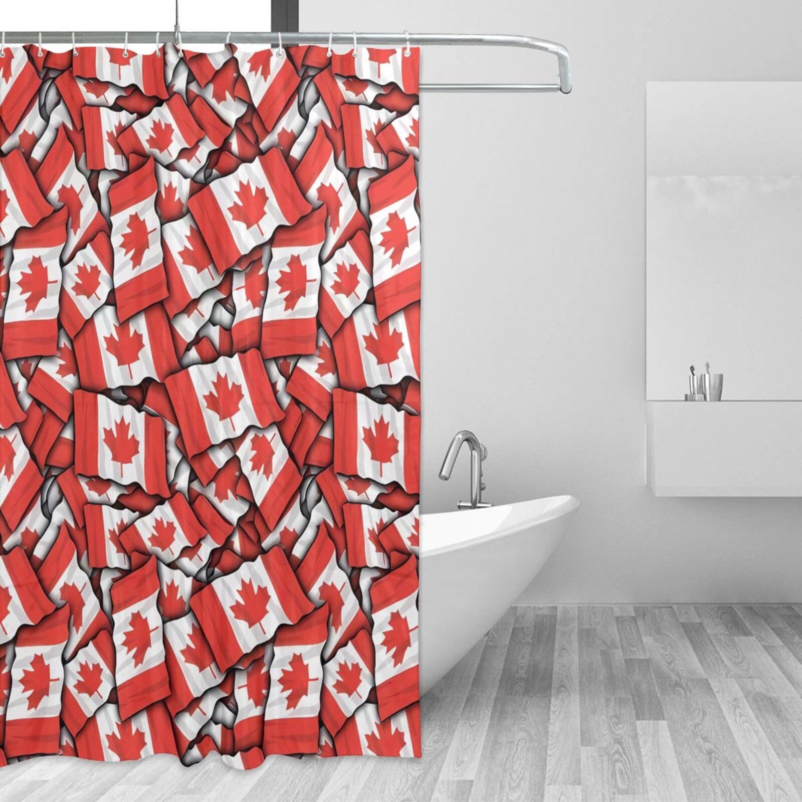 Décoration de salle de bain : rideau de douche canadien de qualité supérieure