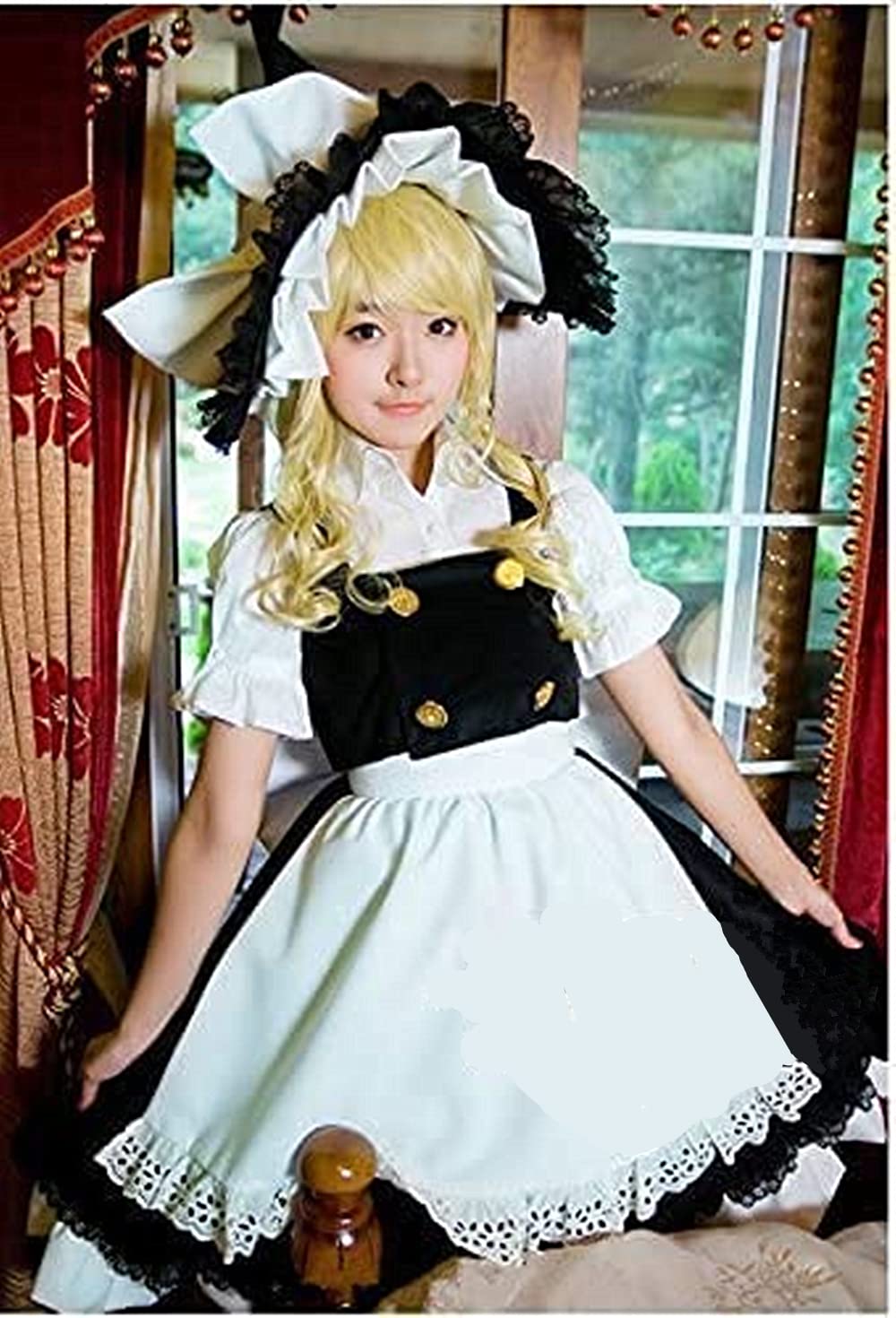 Amazon.co.jp: [DJXXCOS] 霧雨魔理沙 きりさめ まりさ コスプレ衣装 帽