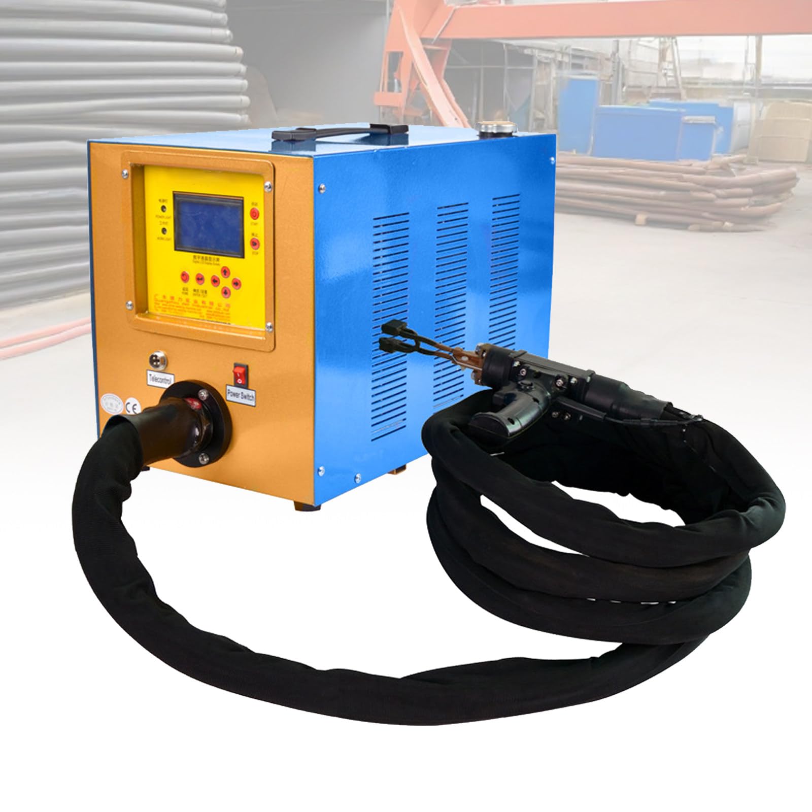 1500W Induction Copper Heating Tool Heater, for Steel Copper Round Bars, Round Tubes, Plates, Screws, Nuts, Spindles Bearings