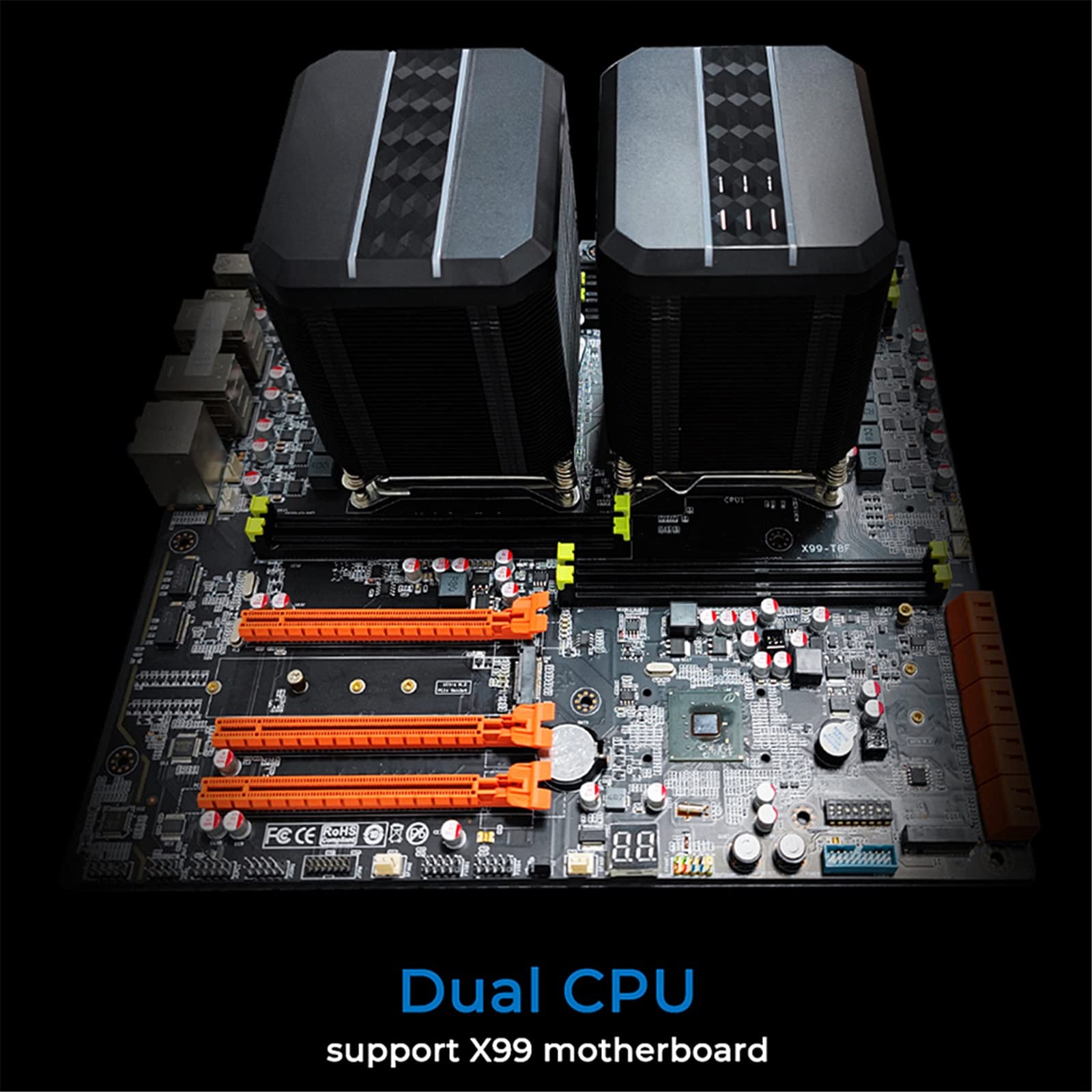 Amazon.co.jp: CPUクーラー CPU用ファンクーラー90mm 4ピン4ヒート