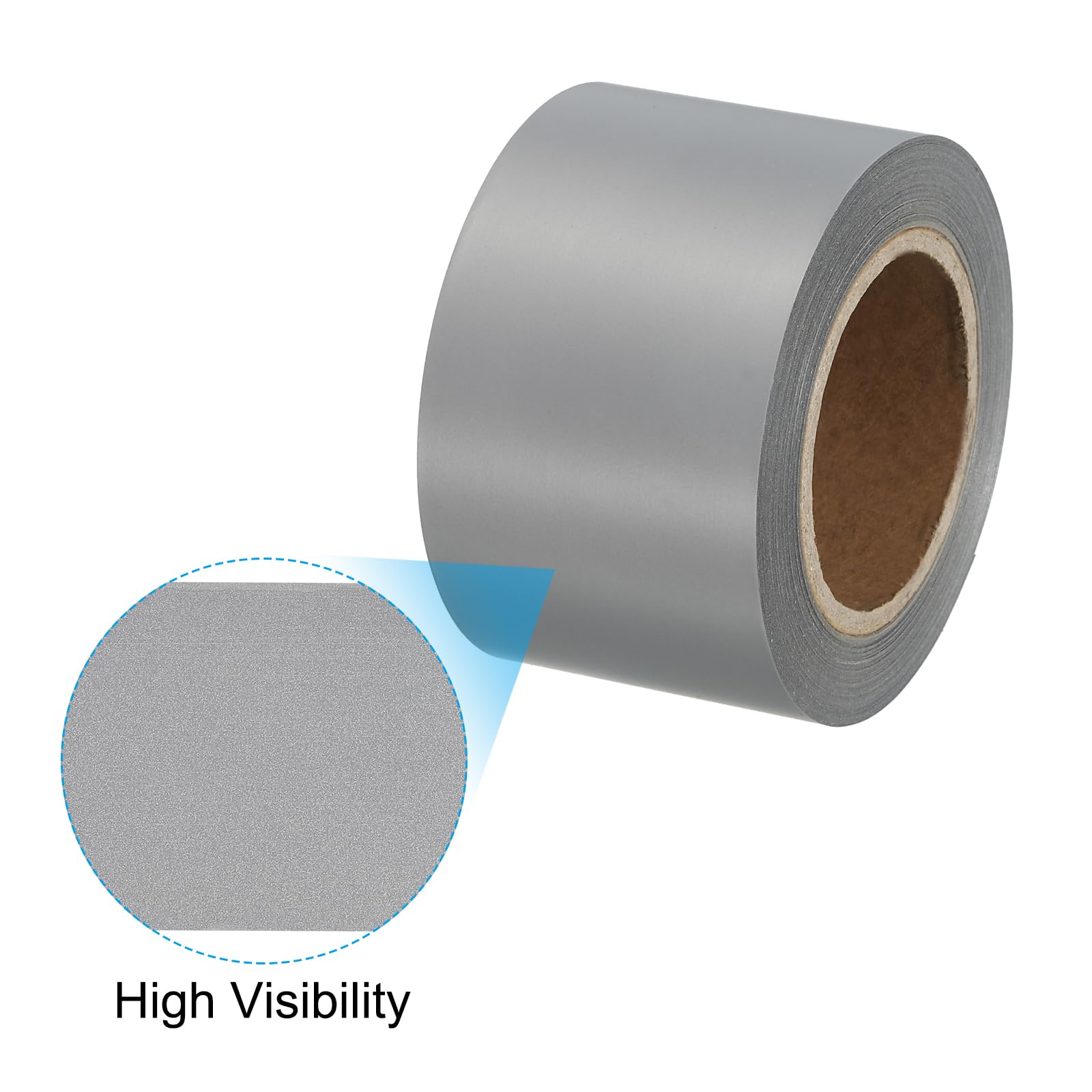 PATIKIL Reflective Tape, 2" x 50Ft Heat Transfer Vinyl Film Tape DIY Reflective High Visibility Tape for Clothing Gray - Image 3