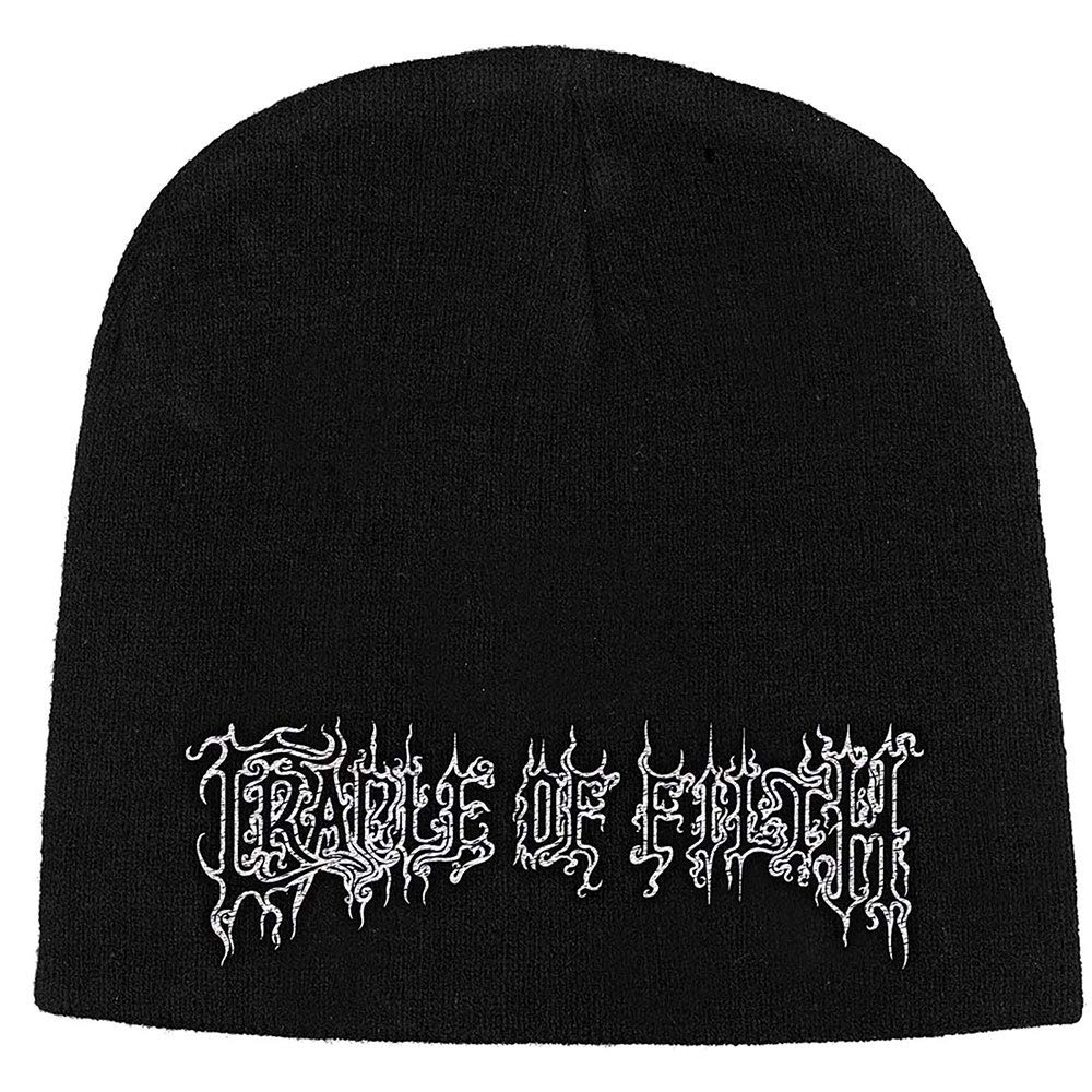Rock Off Officially Licensed Products Black Cradle Of Filth Logo Official Beanie Hat