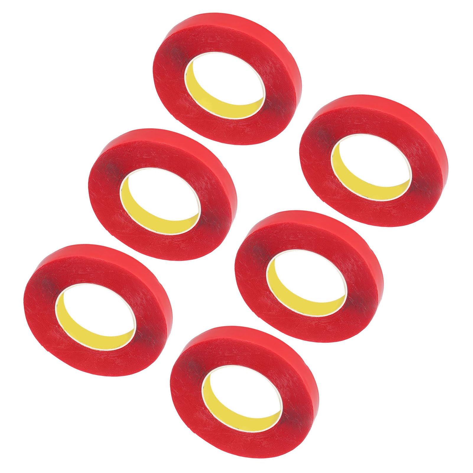 Nastro biadesivo per montaggio Resistente alle intemperie Adesivo forte rimovibile No per pareti Interni Esterni 6 rotoli 20 mm x 10 m Materiale acrilico