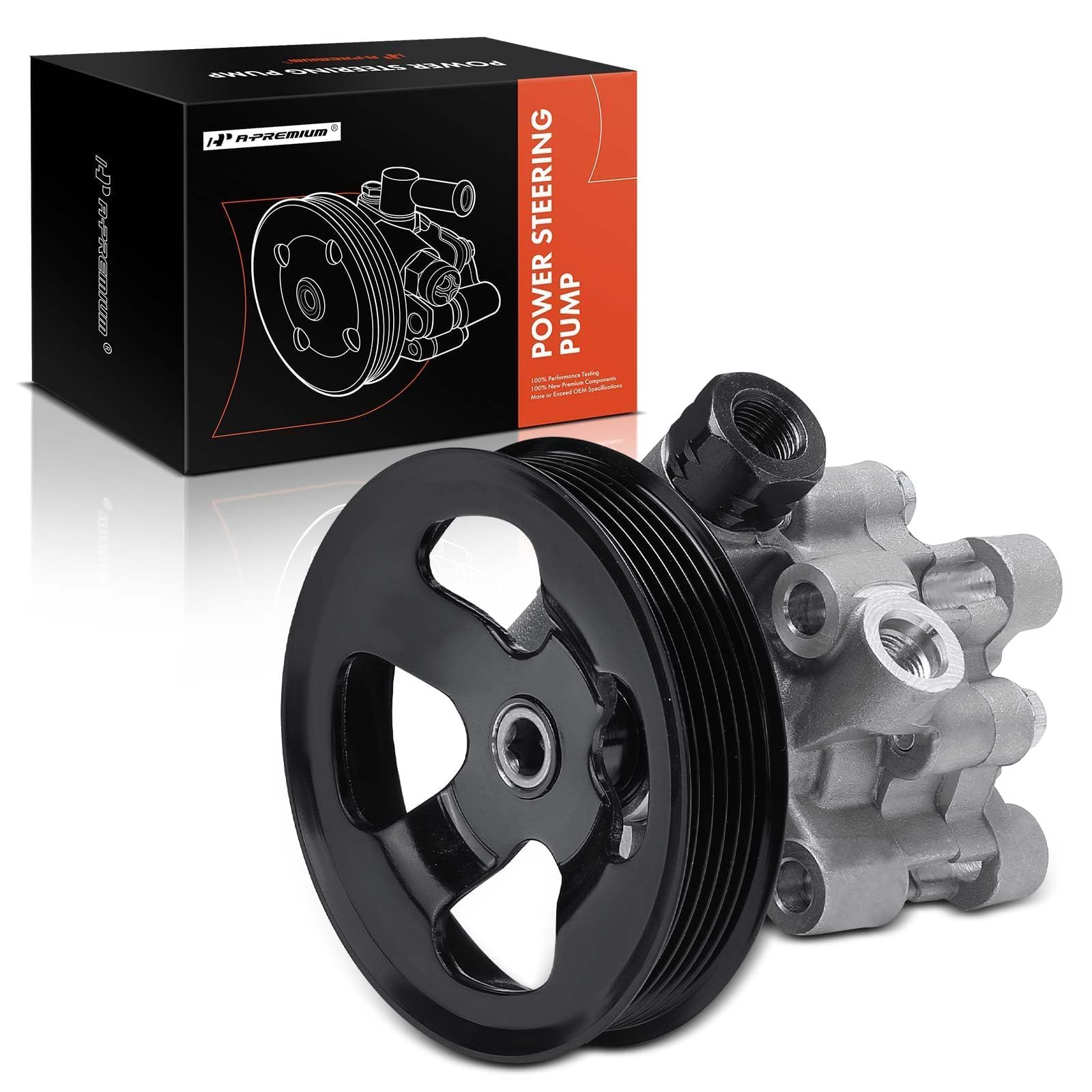 A-Premium Power Steering Pump with Pulley Compatible with Toyota Corolla 2005-2006, Matrix 2003-2006, Celica 2000-2005 & Pontiac Vibe 2003-2006,