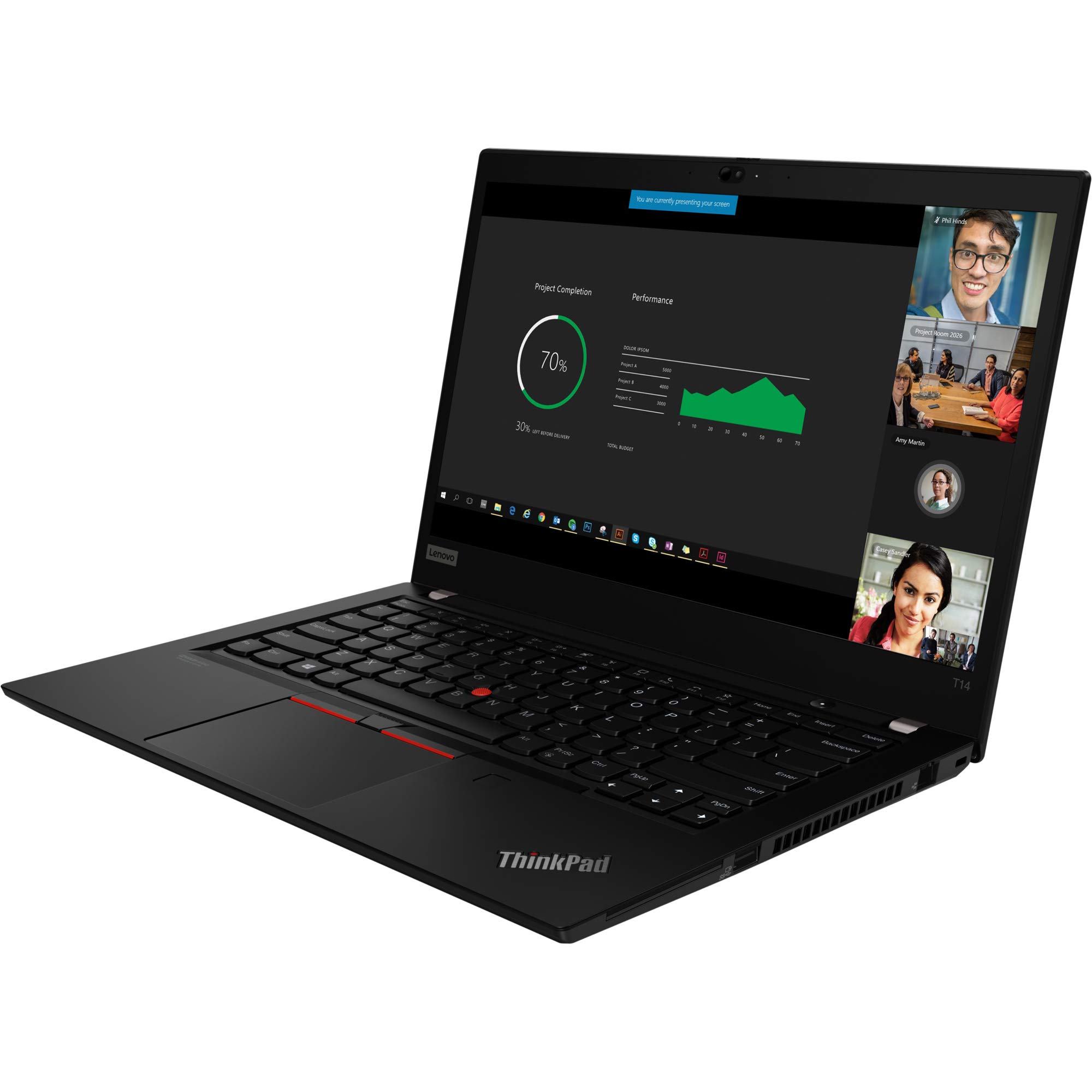 Ordinateur Portable Lenovo ThinkPad T14 Gen 1 AMD – Ryzen 5 Pro 4650U, 16 Go RAM, SSD 256 Go, écran 14" FHD, Win 11 Pro