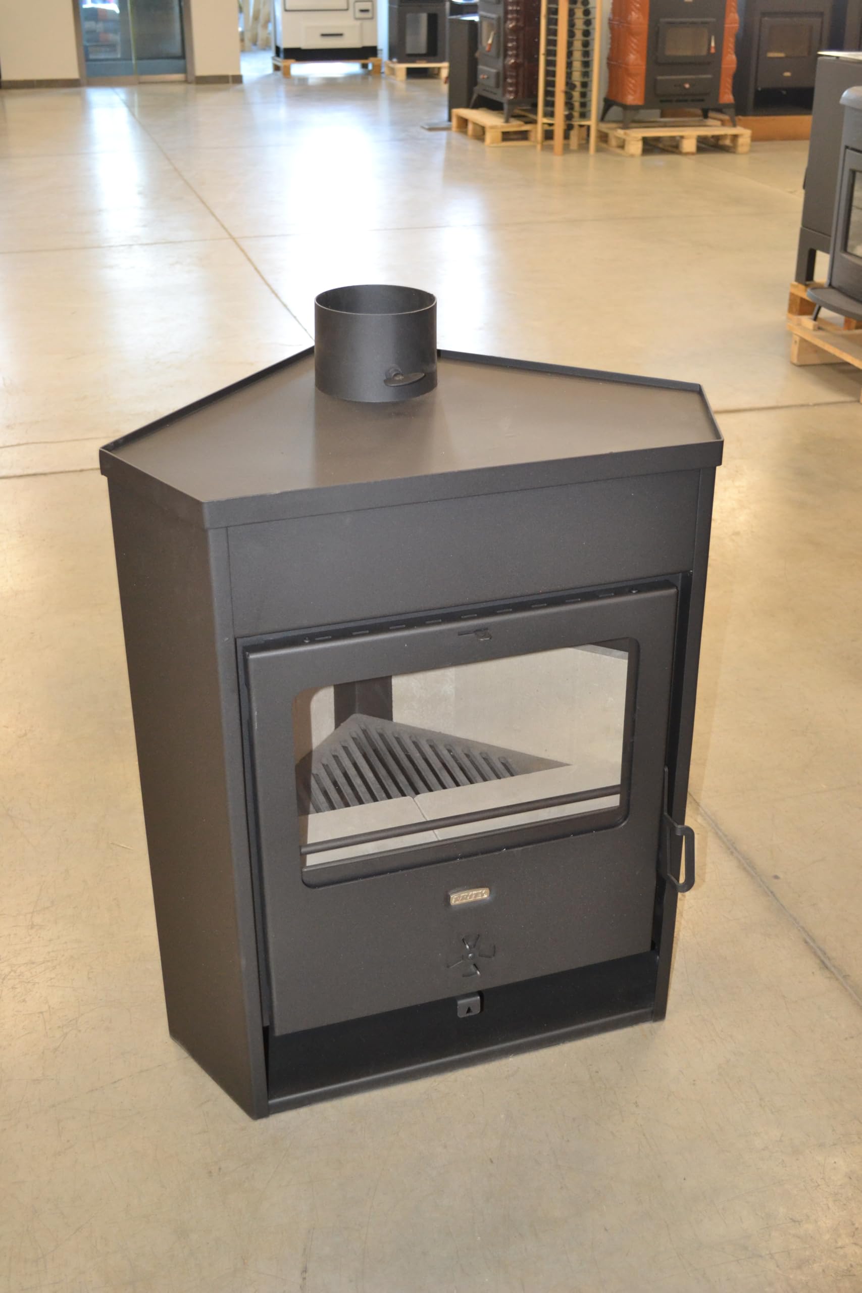 Prity HEATING_STOVE AM D- Poêle à bois en métal Noir 12 kW