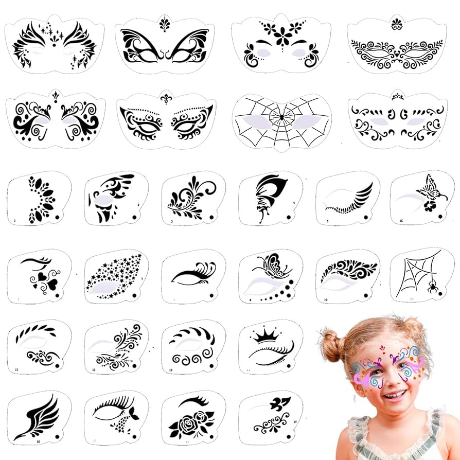 Face Painting Stencils Printable Free Face Painting Stencils Printable Free