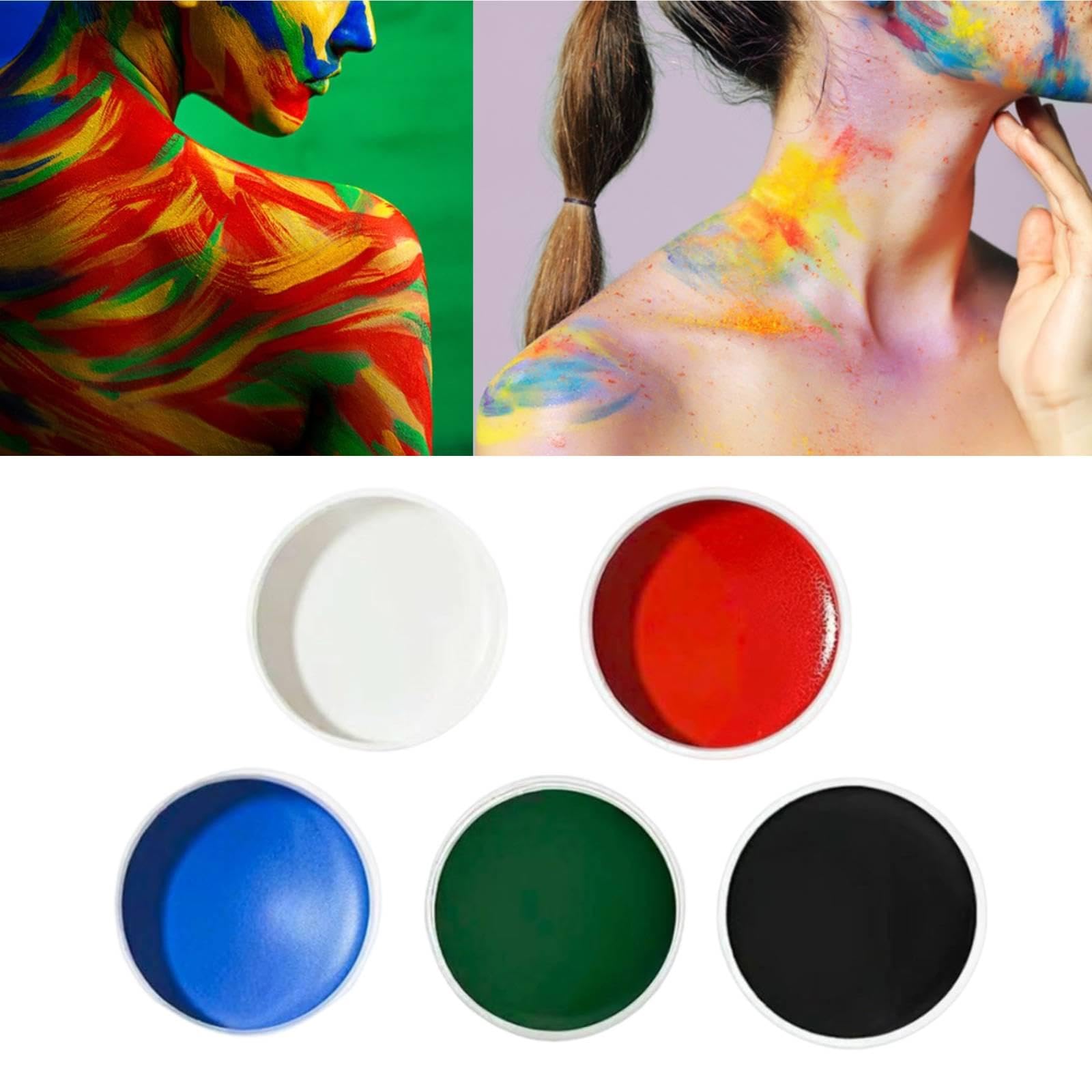 perfeclan Pintura facial para Halloween, suministros bricolaje para disfraces, pintura facial, maquillaje, para juegos rol, regalos para