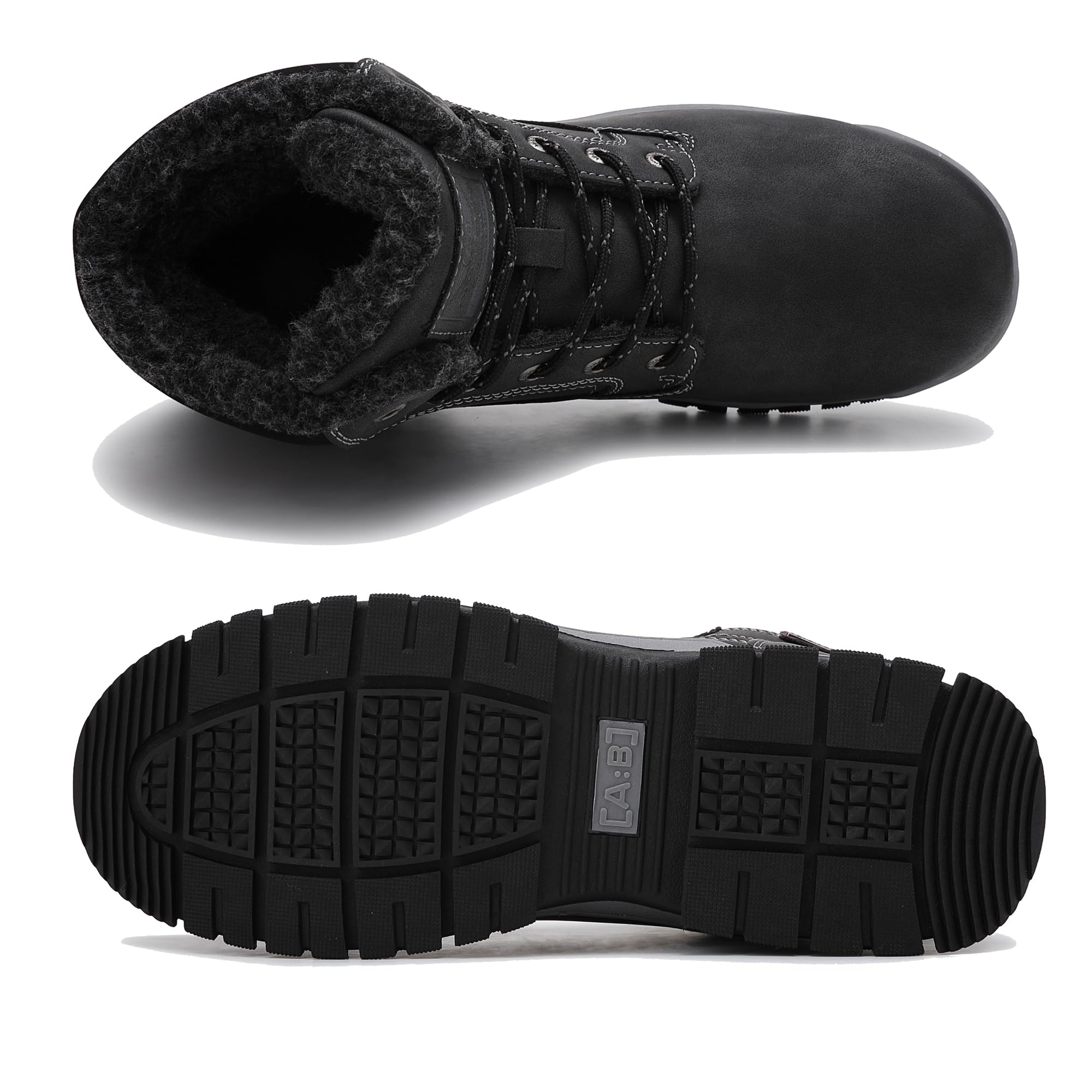 ARRIGO BELLO Stivali Uomo Invernali Scarpe Inverno Calda Foderato Montagna Antiscivolo Trekking Boots Scarponcini Neve Taglia 41-46EU