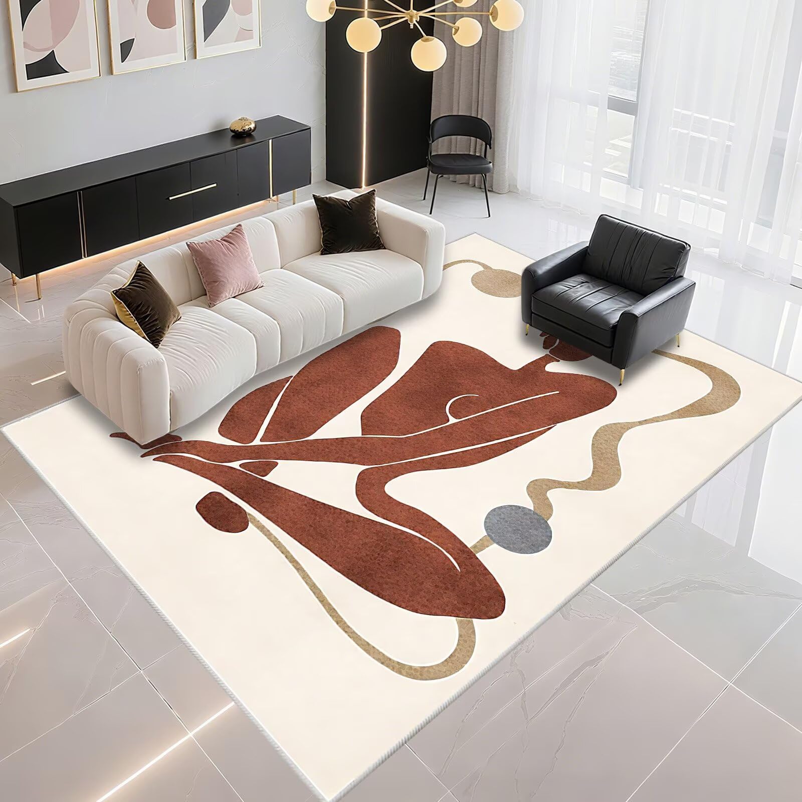 Tapis d'entrée minimaliste crème pour sublimer votre intérieur