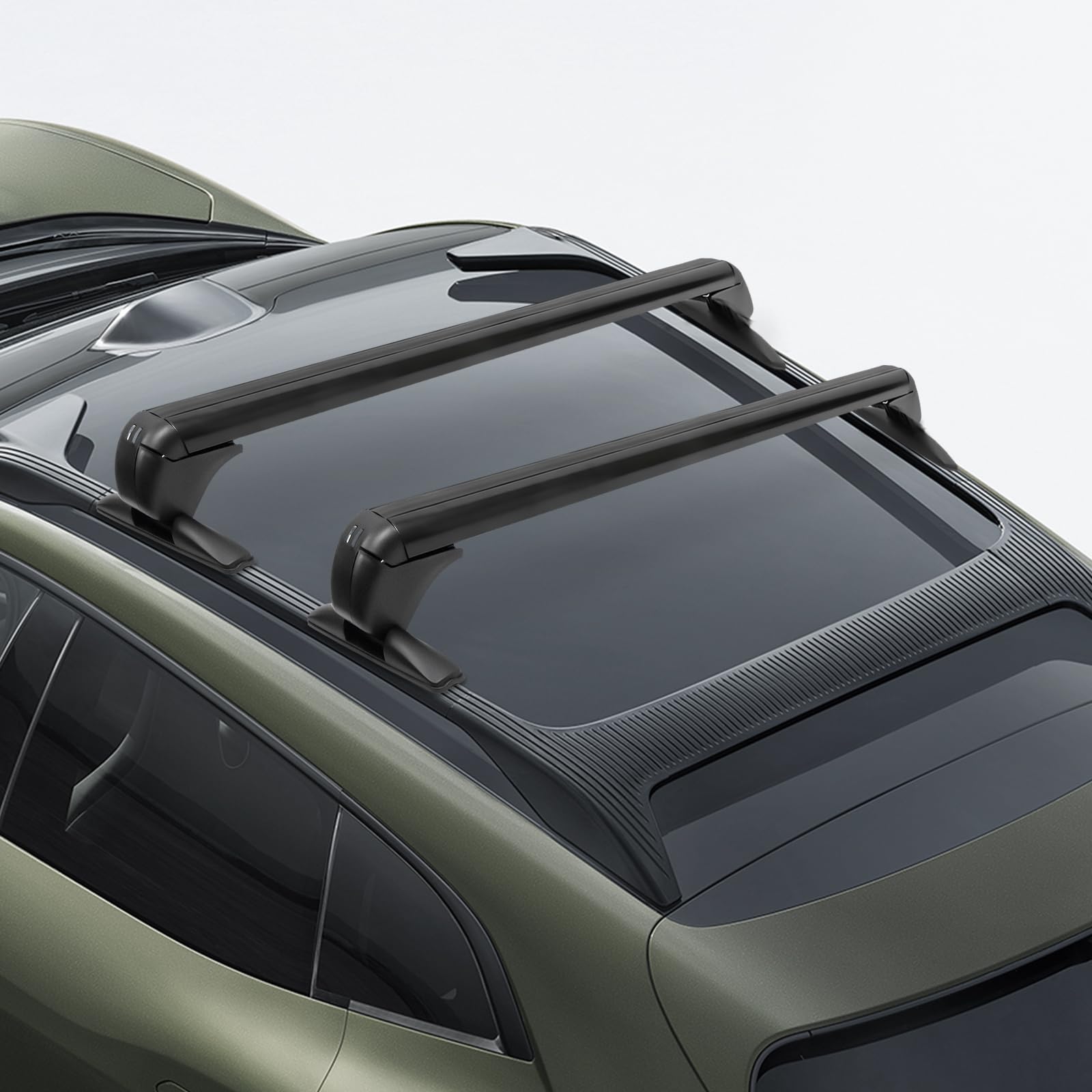 portabagagli per tetto universale, portatutto per tetto, portabagagli con traverse trasversali, 2 x portatutto per auto con serratura antifurto per auto a 4 o 5 porte
