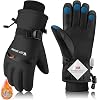 3M Thinsulate Ski Gloves for Men Women Waterproof Thermal Winter Glove Adult Unisex Snow Gloves for Skiing Snowboarding, Snowmobiling, Winter Hiking Outdoor Walking