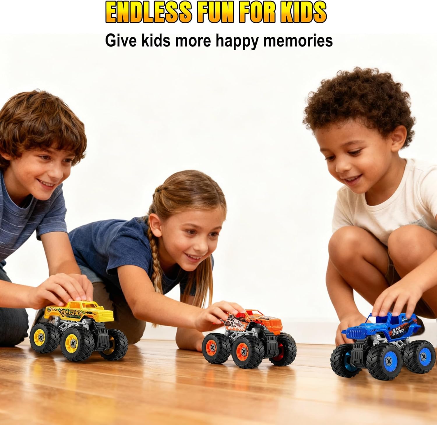 Take Apart Monster Truck Toys for Kids 3 4 5 6 7 8 Year Old Boys – STEM Learning Building Toy with Electric Drill & Storage Box Gift Birthday Christmas for Boys Girls Kids Toddlers