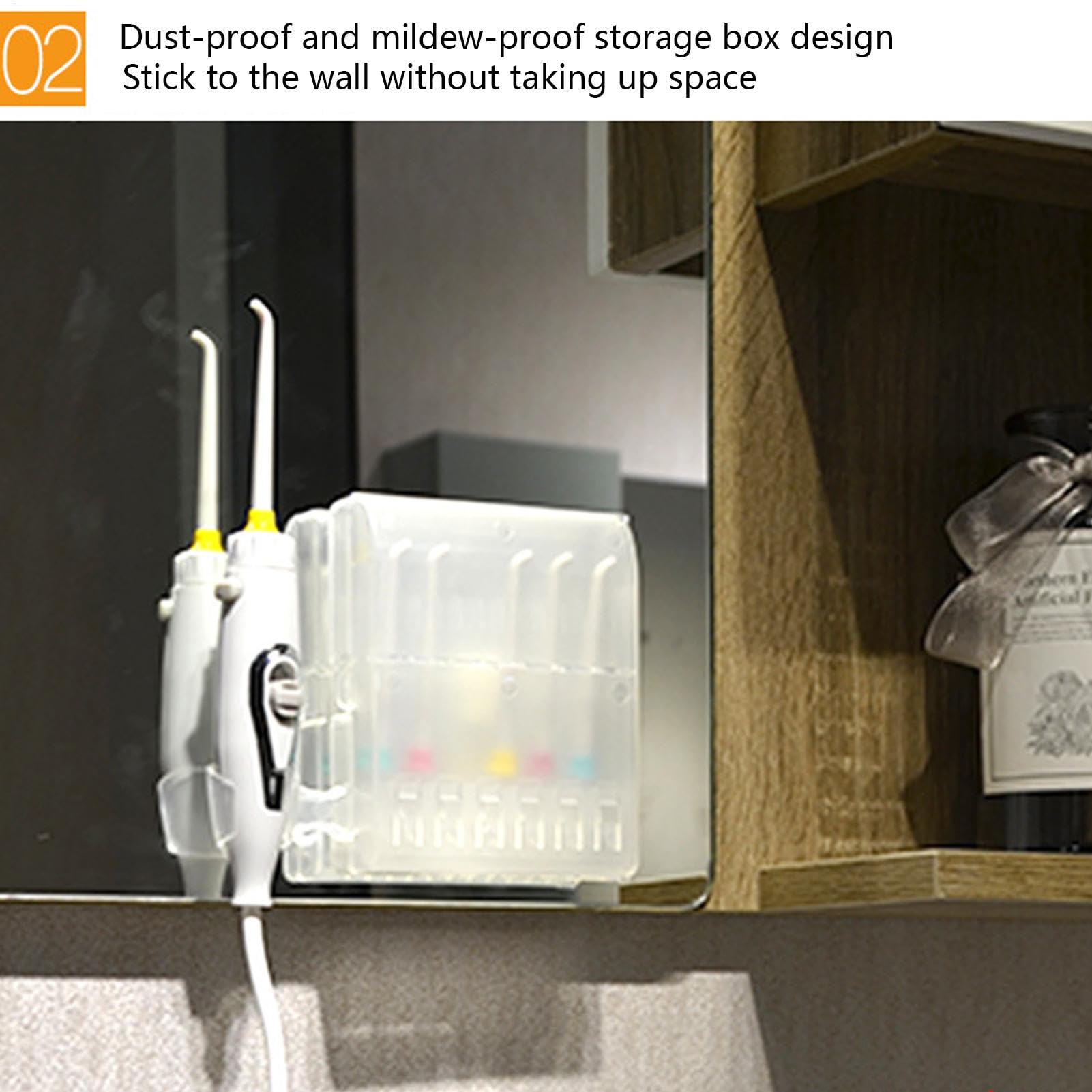 Irrigateur buccal avec robinet, hydropulseur avec robinet - Water Flosser 6 buses - Irrigateur buccal non électrique - Nettoyage des dents réglable de longue durée pour la sécurité d'hygiène