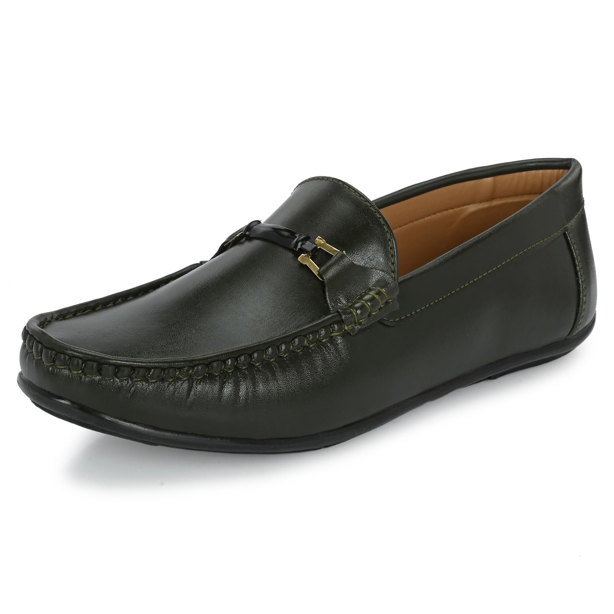 Soft Loafers for Man | Shoes for Men Casual Stylish | Slip-On Lightweight Moccasins | Cushioned Insole for All-Day Comfort | Hand-Stitched Design | Mens Loafer Shoes for Office Daily & Outings (6548)-image-4