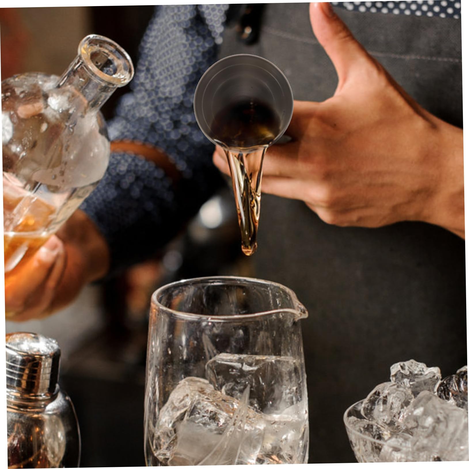 BESTonZON 2 Pièces Mesureur De Vin Ustensiles De Mesure D'alcool Gadgets Tasse D'once Doseur 2 Oz 1 Oz Doseur De Mesure De Barres Double Jigger Bar Jigger Cocktail Mixeur