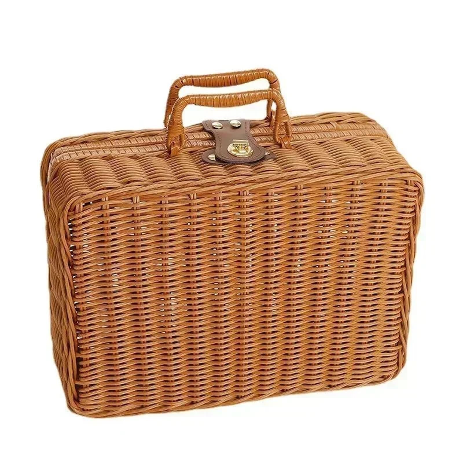 Panier en rotin tressé pour ranger vos accessoires décoratifs facilement