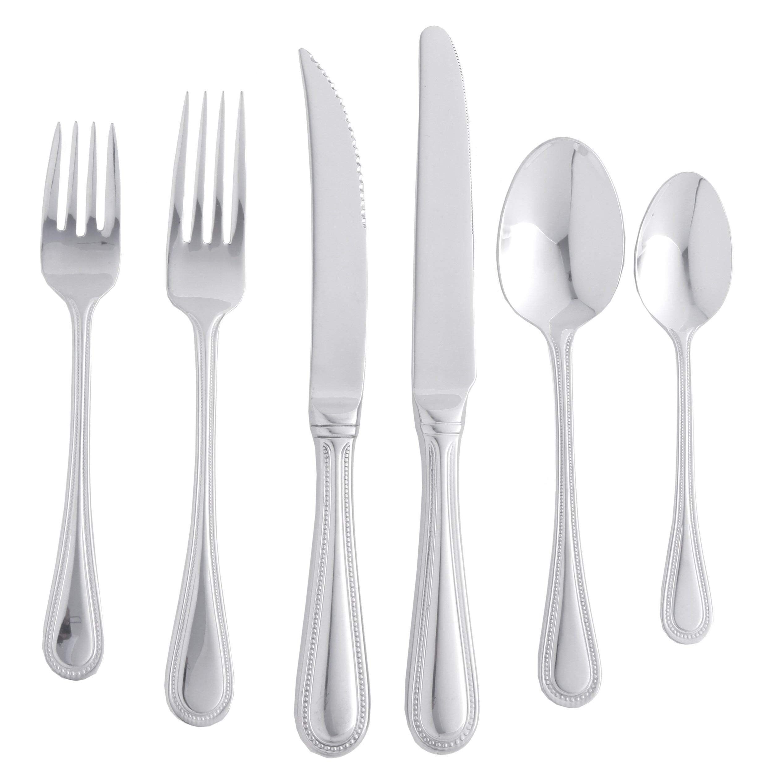 St James St. James 77-piece Stainless Steel Bead Flatware Set (Service for 12)