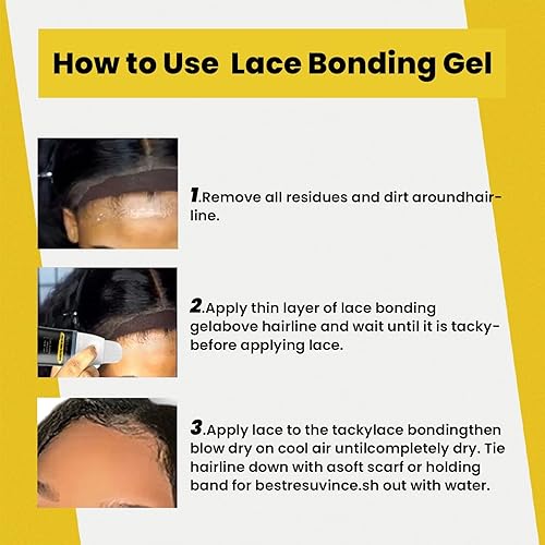 Miniatura 4 de Gel de unión de encaje, pegamento de encaje de peluca, nuevo diseño de cabeza de cepillo, fórmula invisible y agradable al tacto, pegamento de
