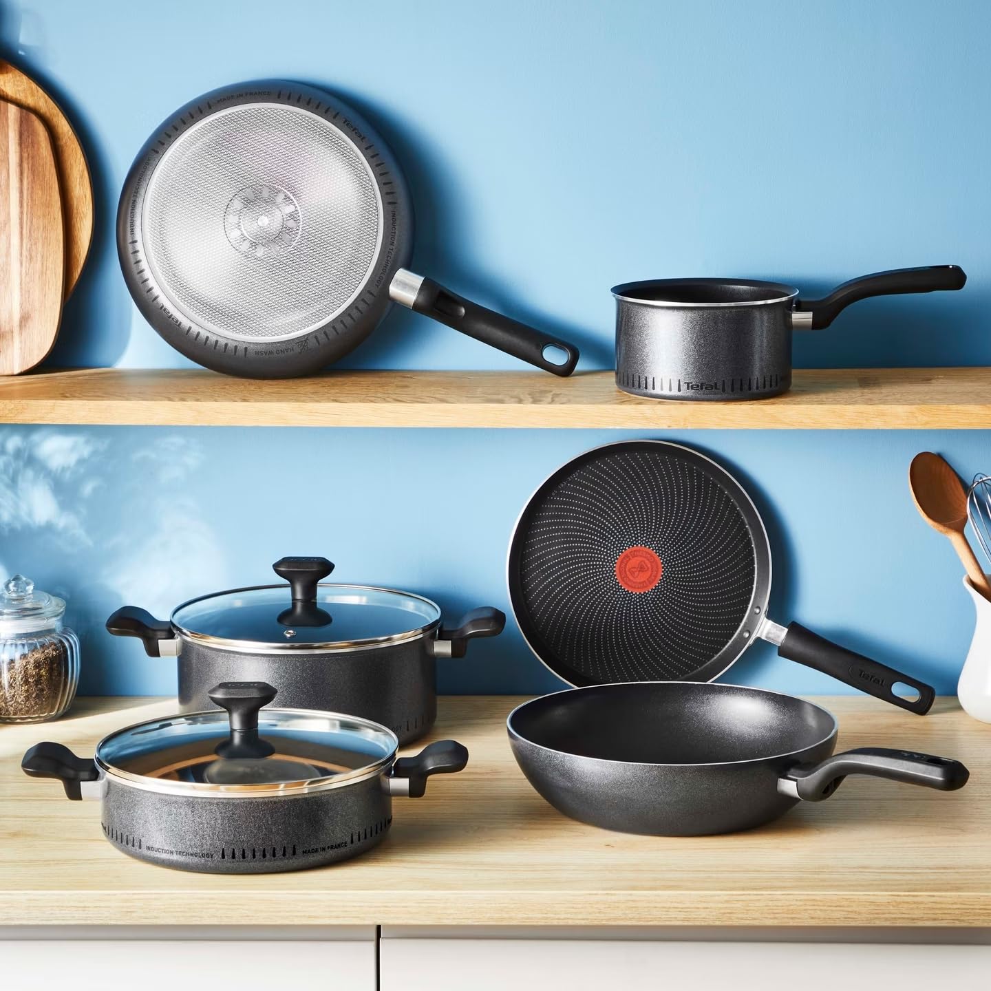 Tefal - Sartén de 28 cm So Light para todo tipo de fuegos e inducción, H0560622