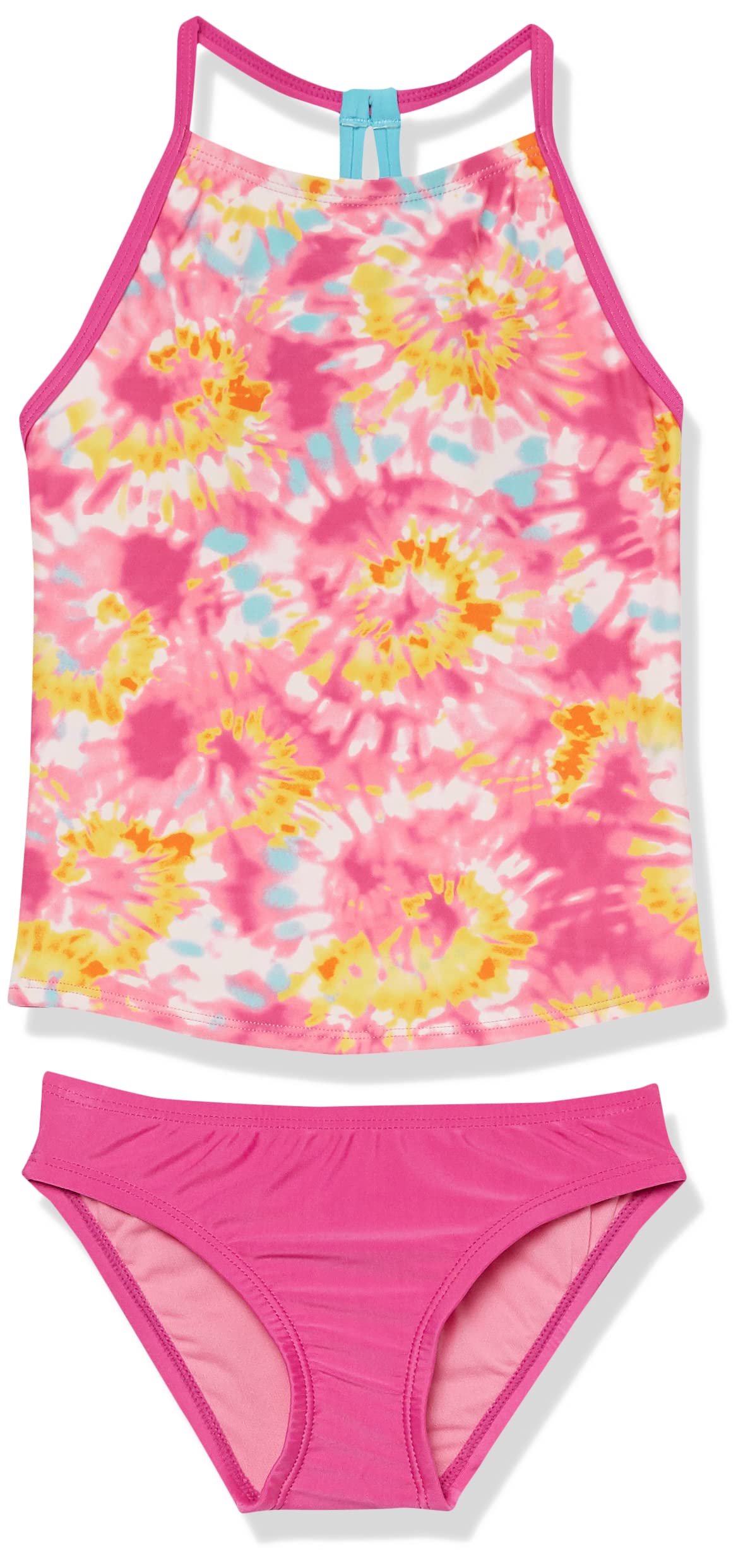 Speedo Girl's Swimsuit Two Piece Tankini Thin Strap Rose Violet
