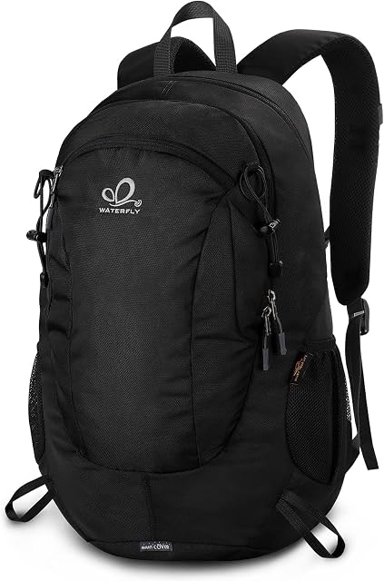Waterfly 25L Hiking Backpack Daypack: Water Resistent Lightweight Rucksack with Rain Cover for Men Women Outdoor Camping Hiking Travel Daypack