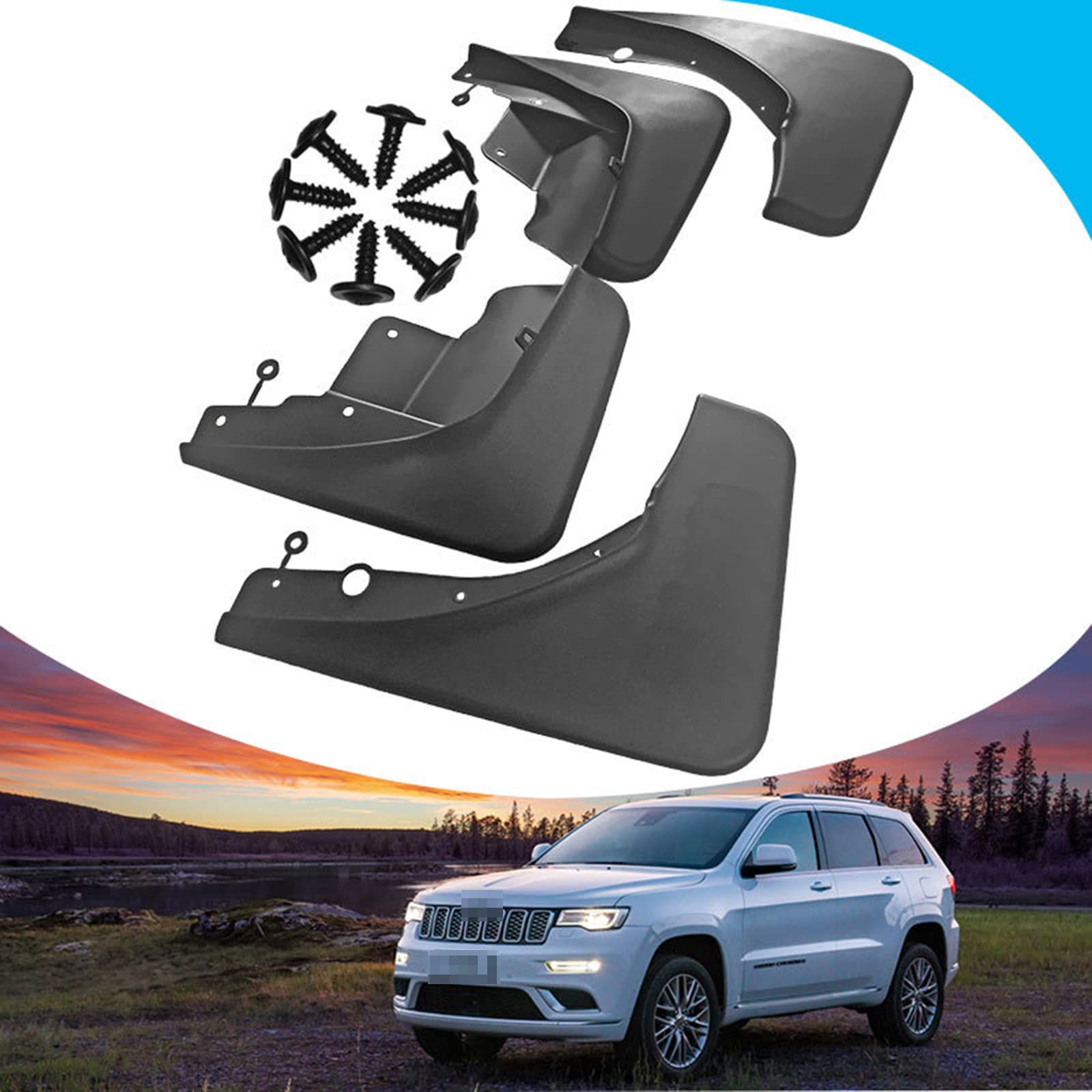 Garde-boue anti-projections Grand Cherokee pour éliminer les impacts sur l'aile