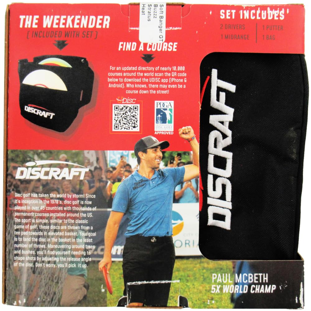 Discraft Deluxe Disc Golf Gift Set - Black Bag