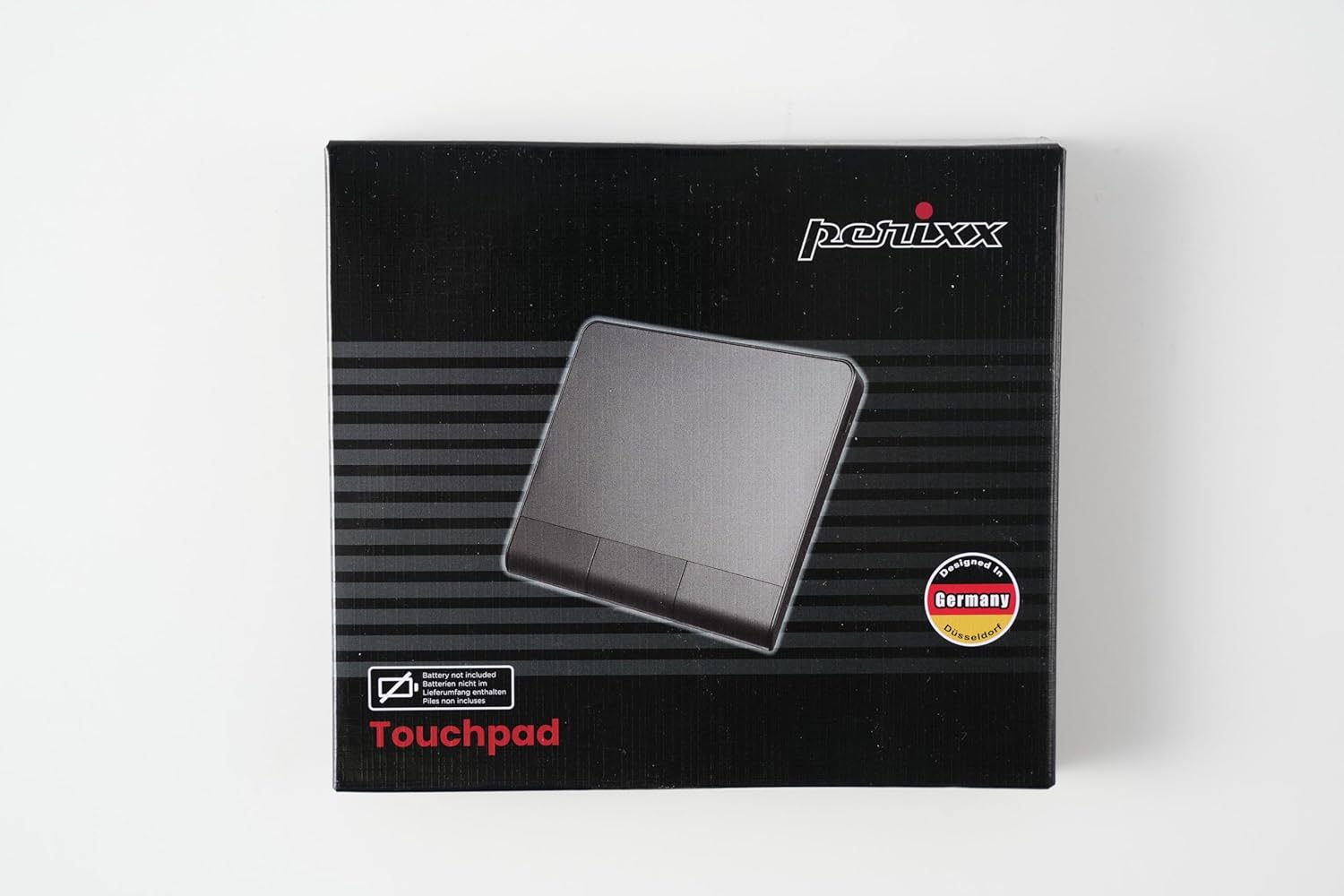 Perixx PERIPAD-506 Wired Slim USB Touchpad - Wired Detachable Touchpad for Desktop and Laptop User - Large Size 5.31x4.57x0.55 inches - Black