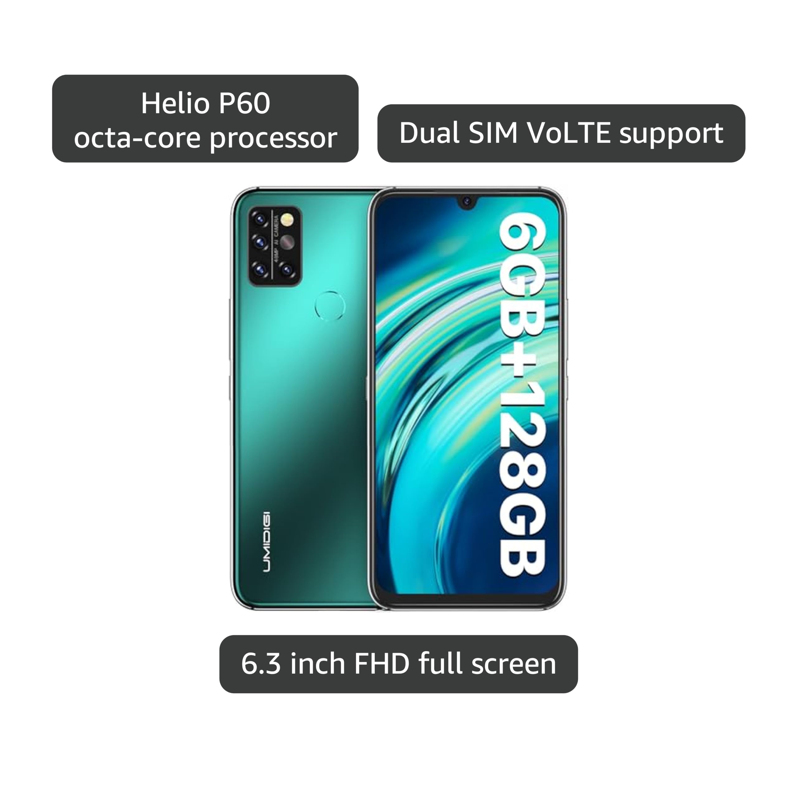 Amazon.com: UMIDIGI A9 Pro Cell Phone, Helio P60, 8GB+128GB